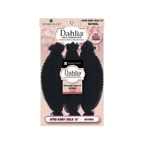 Dahlia 100% Human hair Afro Kinky Bulk 16