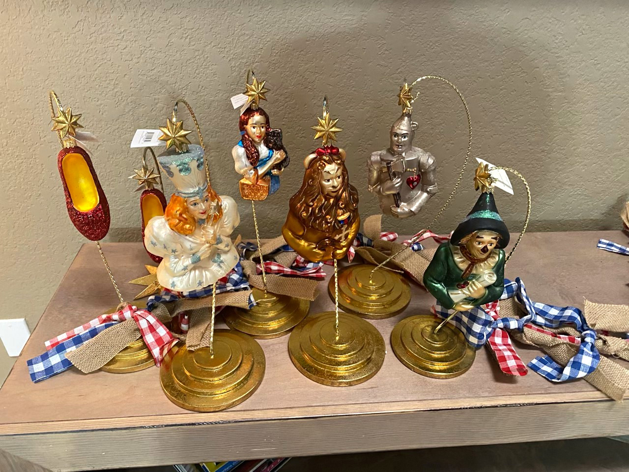 Christopher Radko Wizard Of Oz Collection - 6 Pieces With Boxes Christopher Radko Wizard Of Oz Collection - 6 Pieces With Boxes