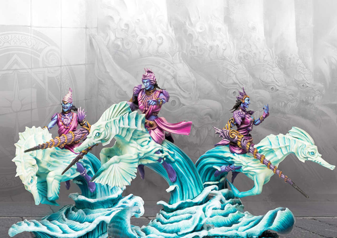 Conquest Sorcerer Kings Marid Lancers (Dual Kit)