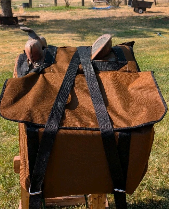 Western Horse Riding Saddle Pannier Bags Hunting Camping Trip/Outfitter/ brown Western Horse Riding Saddle Pannier Bags Hunting Camping Trip/Outfitter/ brown