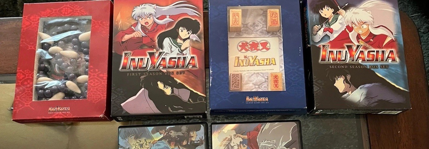 InuYasha Seasons 1 & 2 DVD Box Set TV Series Multi-Disc w/ Cases InuYasha Seasons 1 & 2 DVD Box Set TV Series Multi-Disc w/ Cases