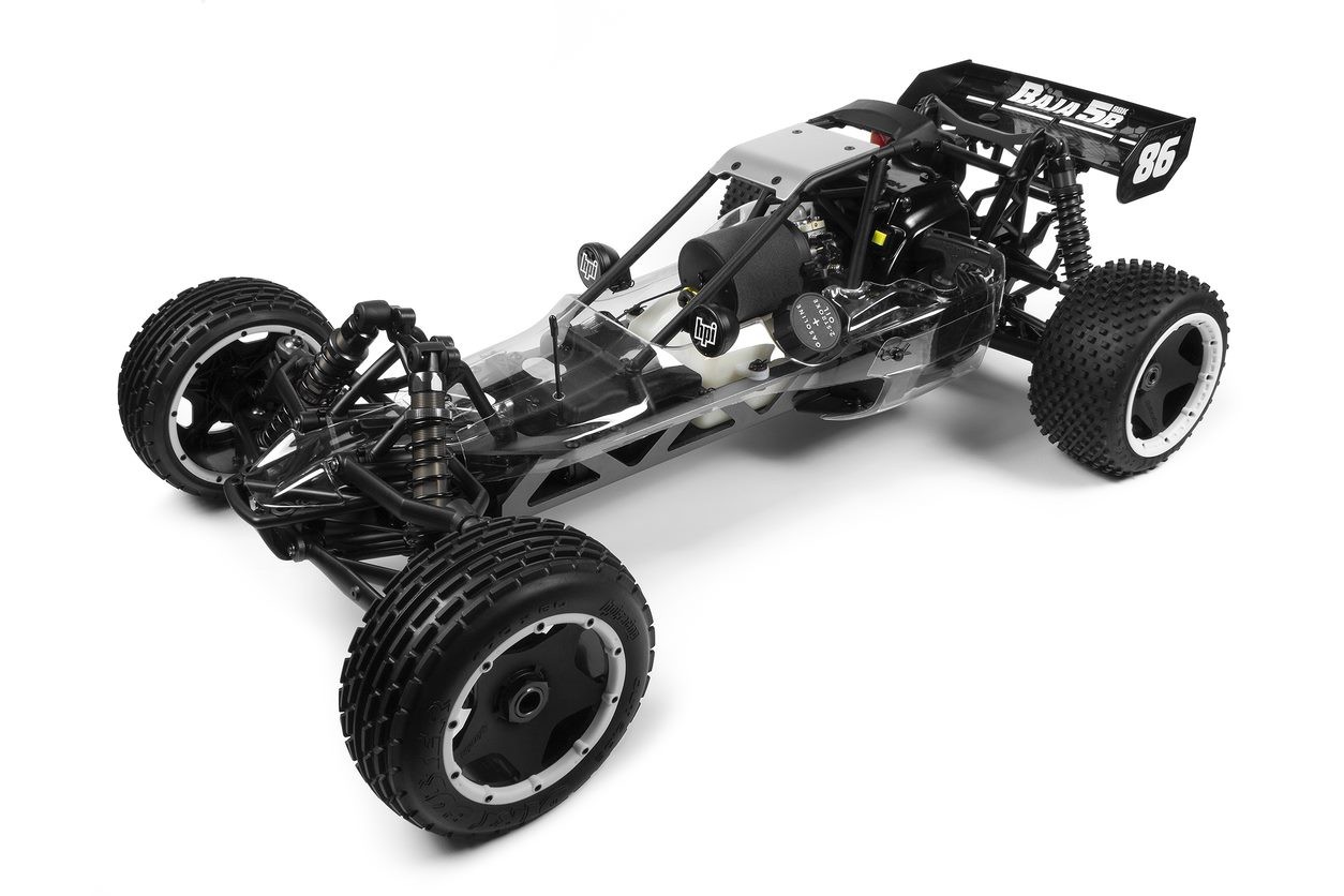 HPI 1/5 Scale Baja 5B 2WD Gas Powered Desert Buggy SBK w/Clear Body (No Engine)