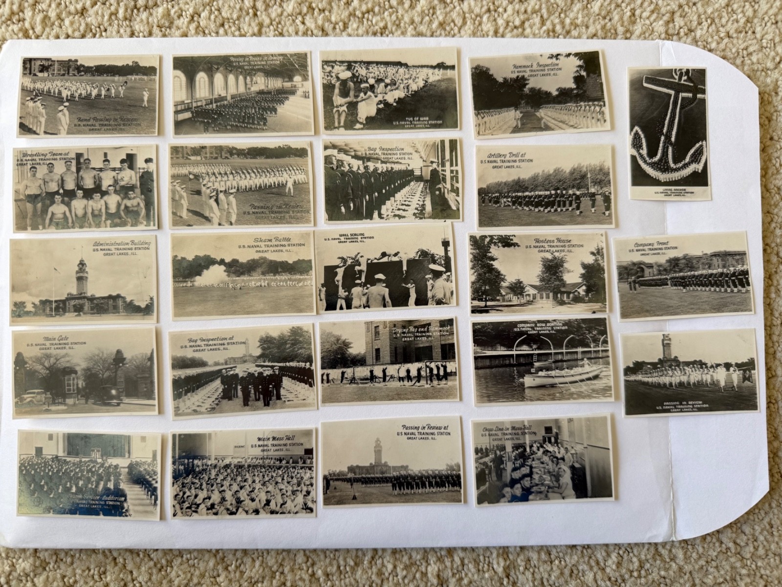 Vintage 23 Genuine Photographs U.S. Naval Training Station ~ Great Lakes, IL Vintage 23 Genuine Photographs U.S. Naval Training Station ~ Great Lakes, IL