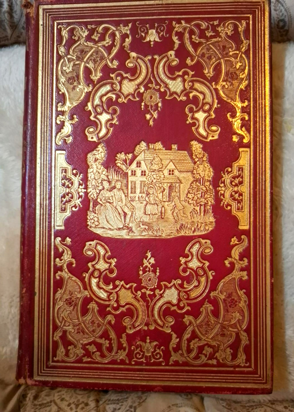 1855 THE HAPPY HOME Victorian Gilt Binding 1856 Rev Joseph Bennett Provenance