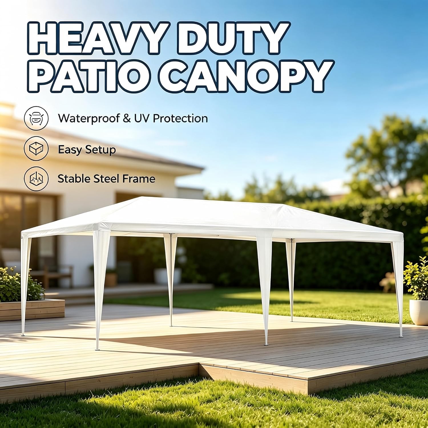 10'x20' Pop Up Canopy Tent Sun Shelter Waterproof Party Wedding Outdoor Gazebo 10'x20' Pop Up Canopy Tent Sun Shelter Waterproof Party Wedding Outdoor Gazebo