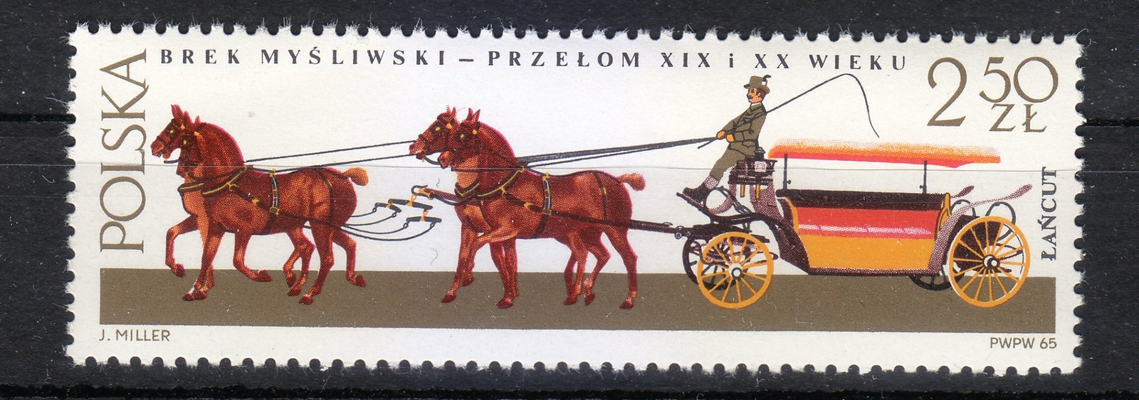 Poland 1965 MNH Mi 1650 Sc 1384 Horse. Horses . Hunting break ** Poland 1965 MNH Mi 1650 Sc 1384 Horse. Horses . Hunting break **