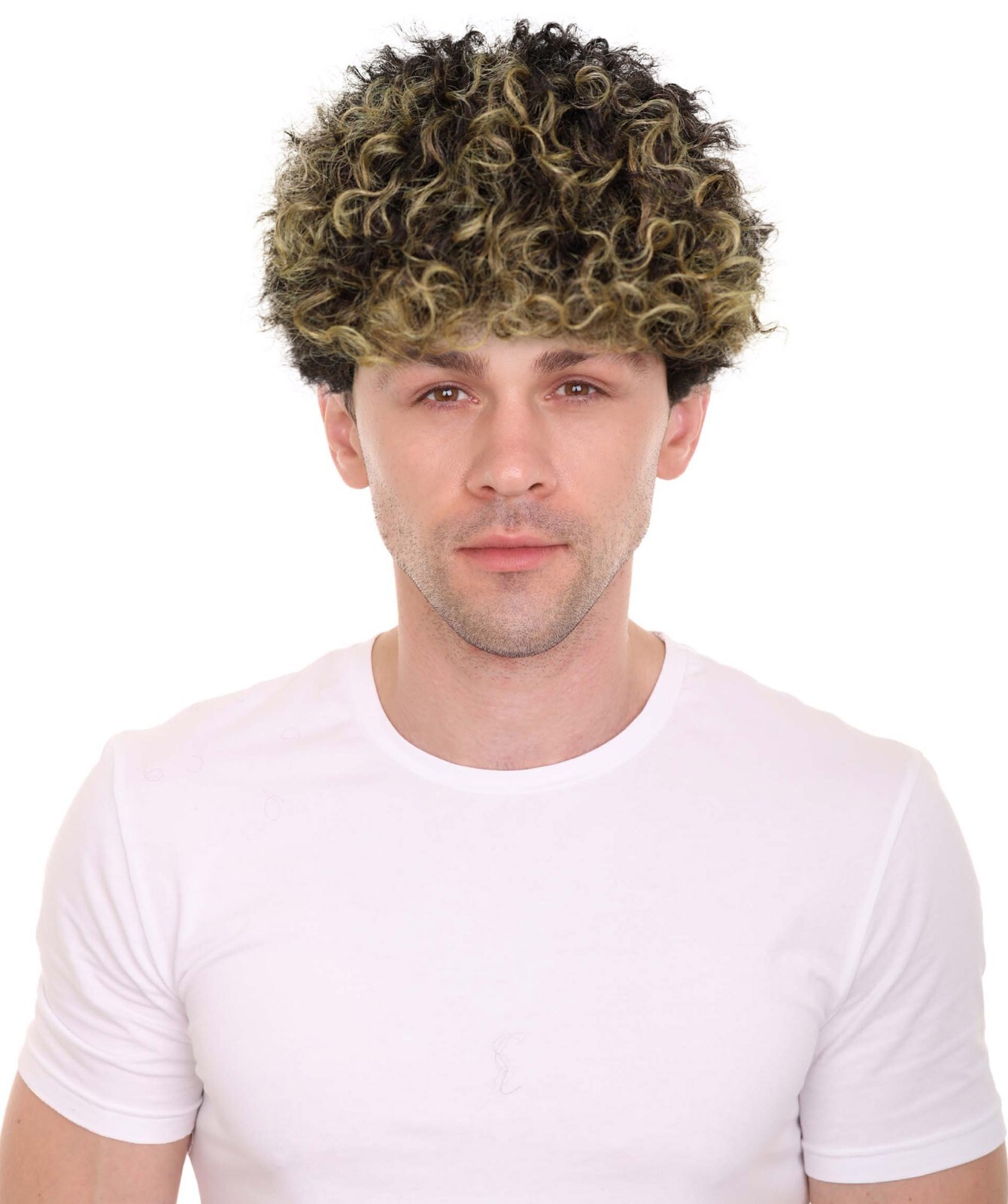 HPO Adult Men Lamine Yamal Spanish Footballer Jersey Curly Multiple Wigs