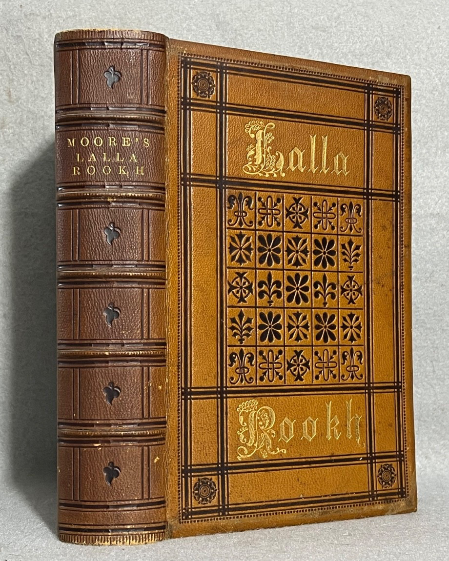 Antique Decorative Poetry Book Thomas Moore Lalla Rookh Illustrated c. 1860s
