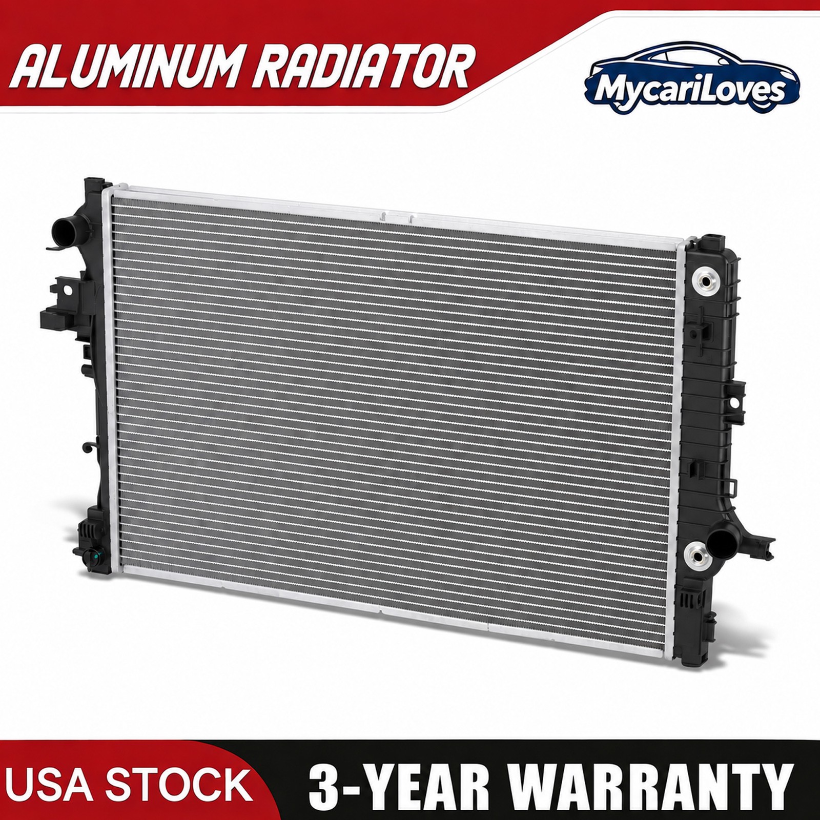 Aluminum Core Radiator for 2016 2017 2018 2019-2022 Chevy Malibu 2.0L L4 13575