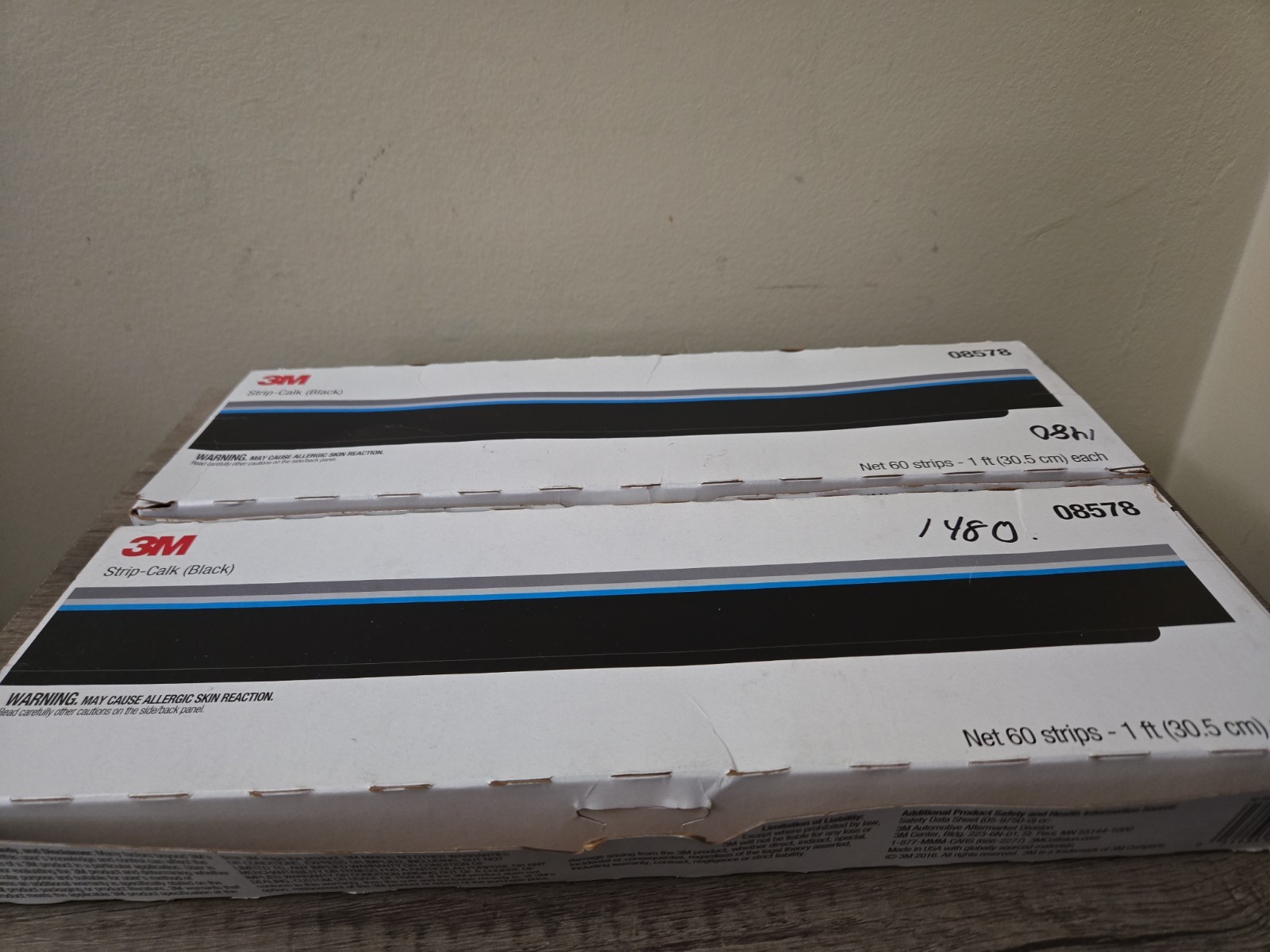 3M 08578 Black Strip Calk (60 FT) 1 Foot Lengths 2 Pack 3M 08578 Black Strip Calk (60 FT) 1 Foot Lengths 2 Pack
