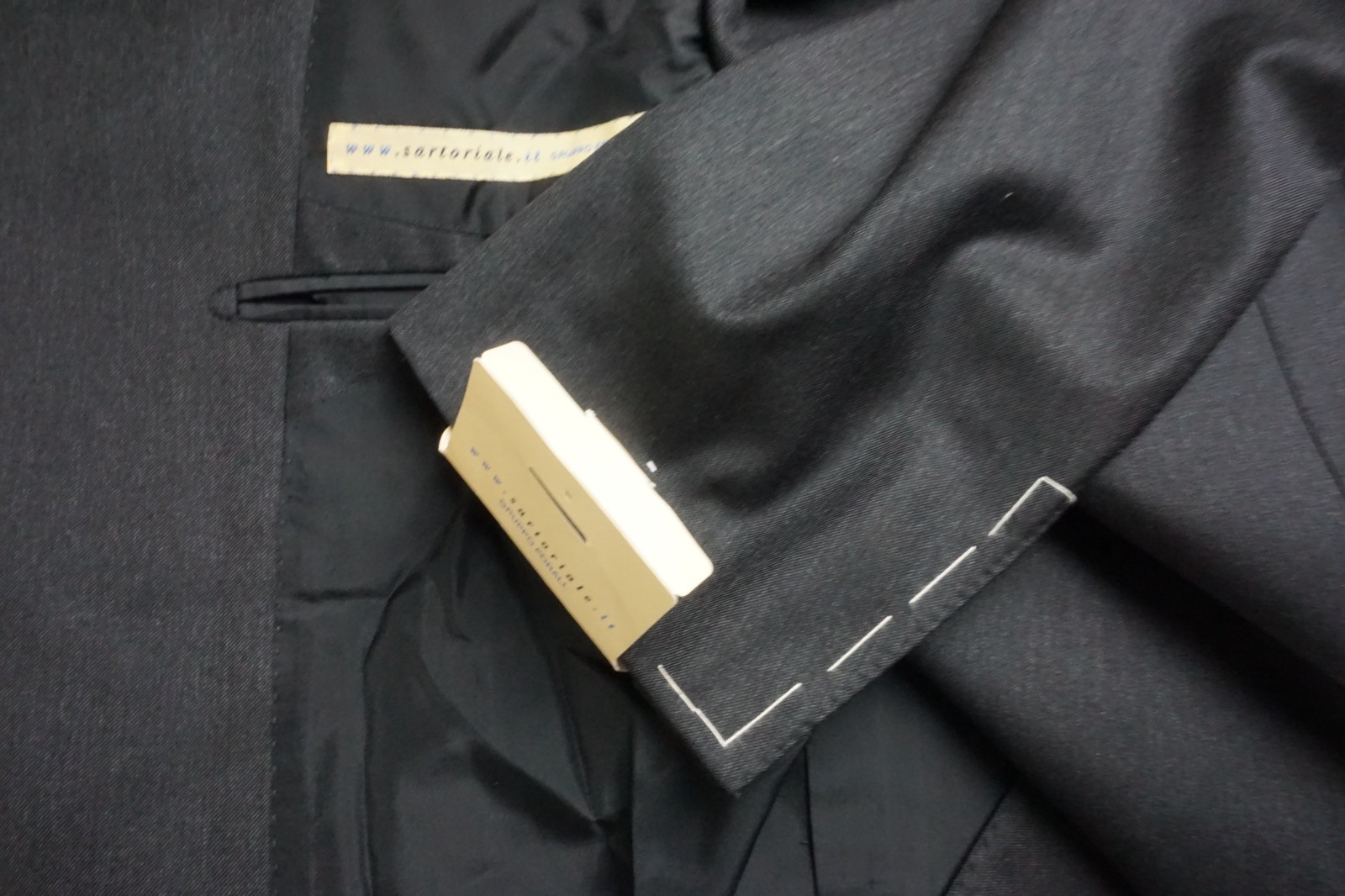 Pal Zileri Sartoriale Charcoal S100s Wool 2 Pc Suit Jacket Pant 44R US Brand New