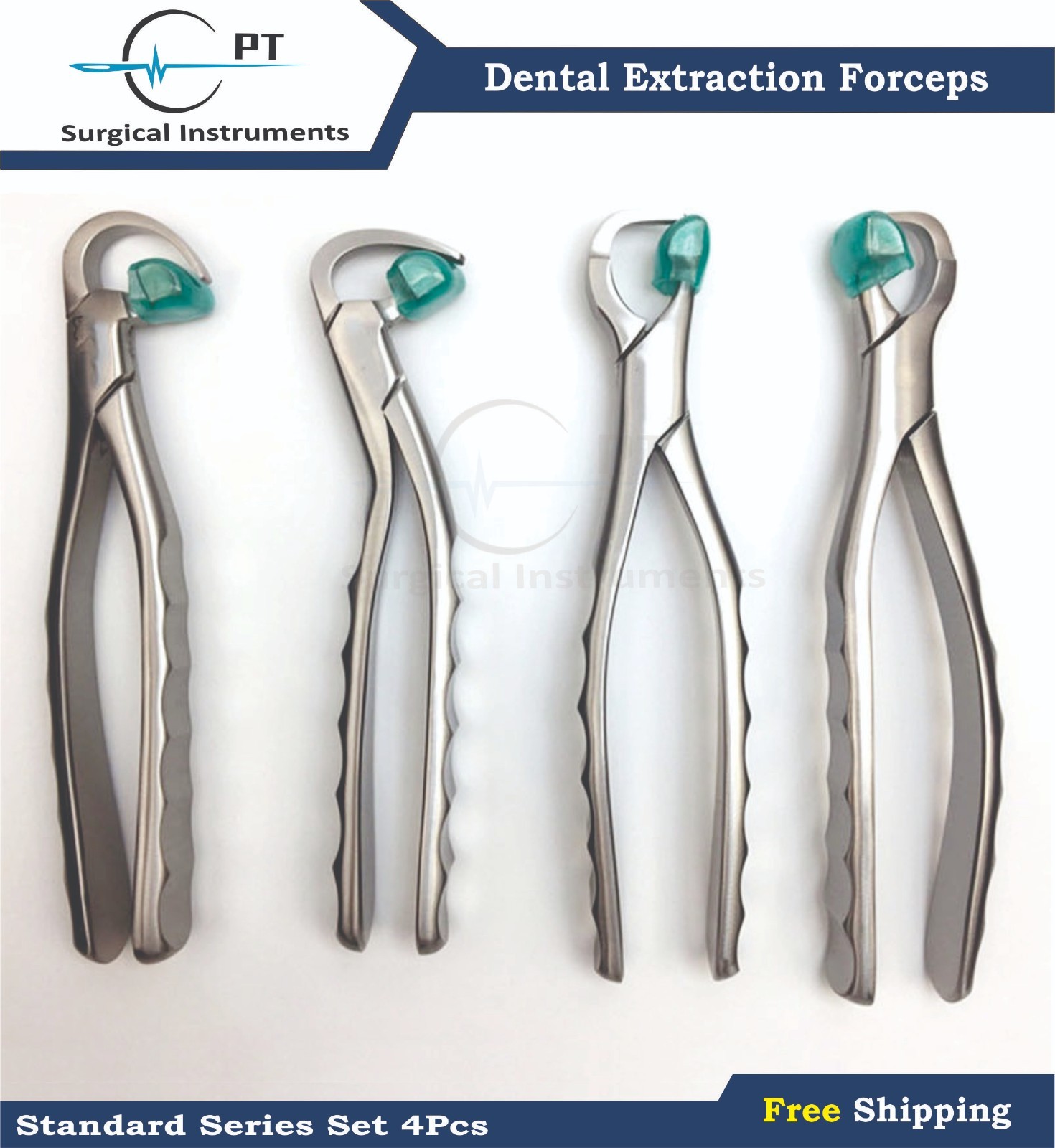 Physics Forceps Dental Extraction Standard Series Set Of 4 Pcs 40 Free Bumpers