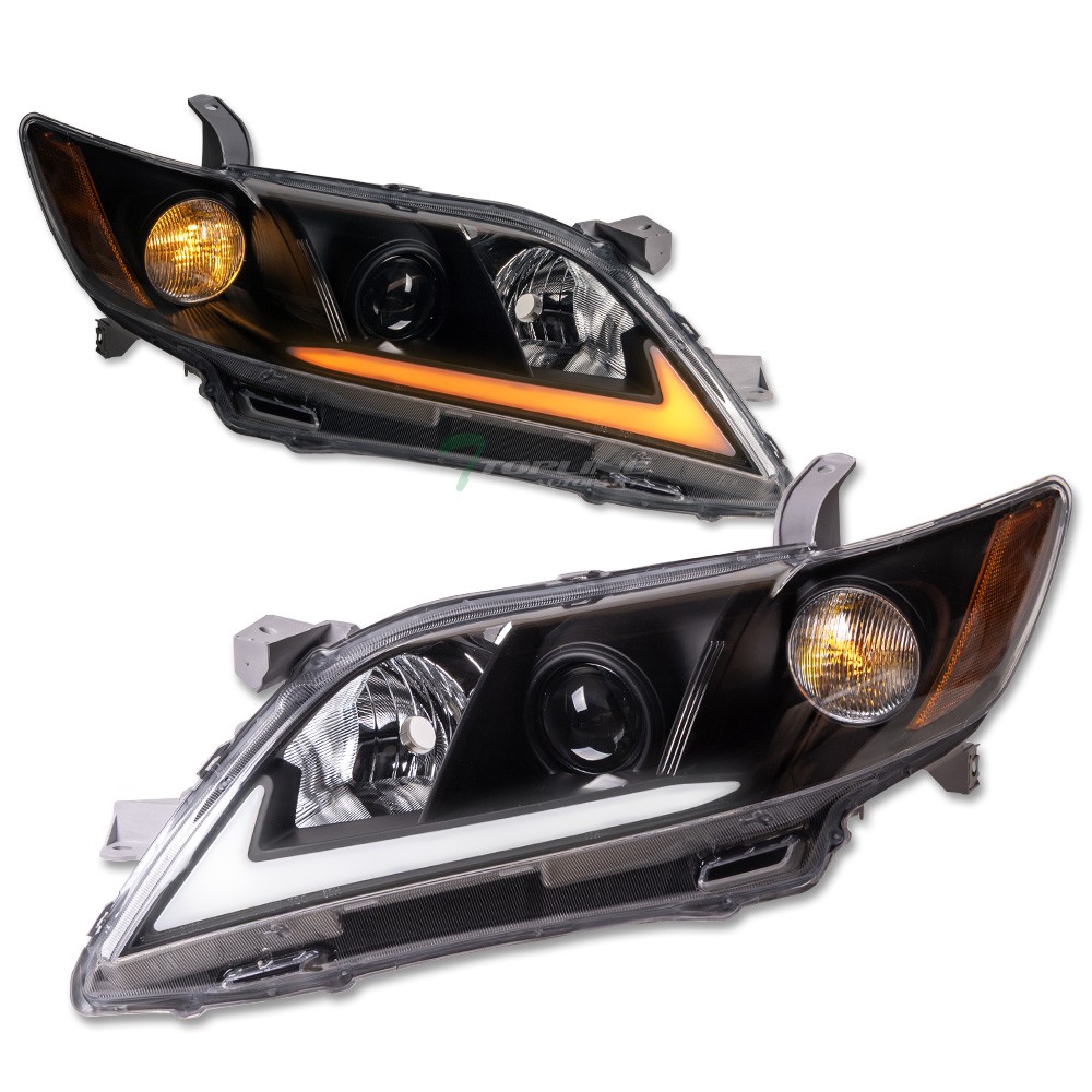 TLAPS For 2007-2009 Camry Switchback Sequential LED Projector Headlights - Black