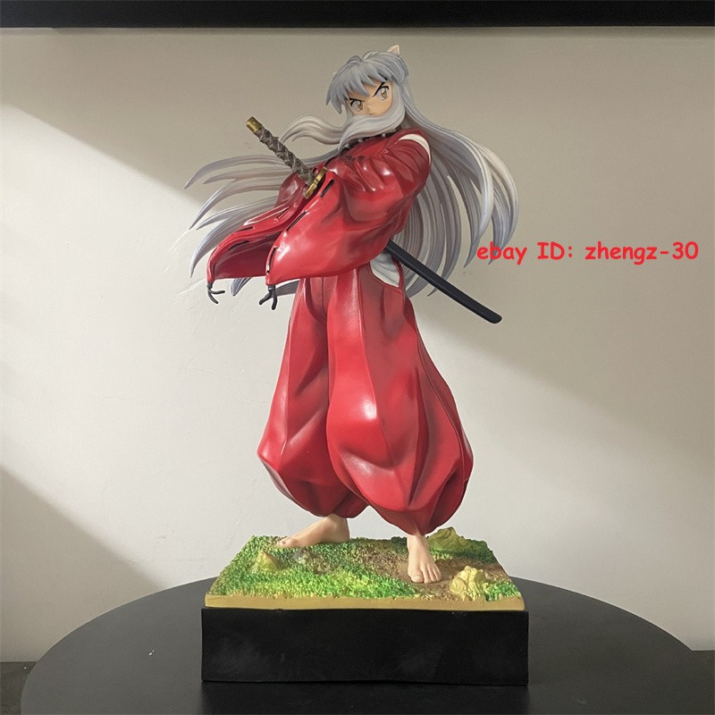 H34CM 1/6 Inuyasha Statue Painted Figure GK Model Collectible w/box Xmas Gift
