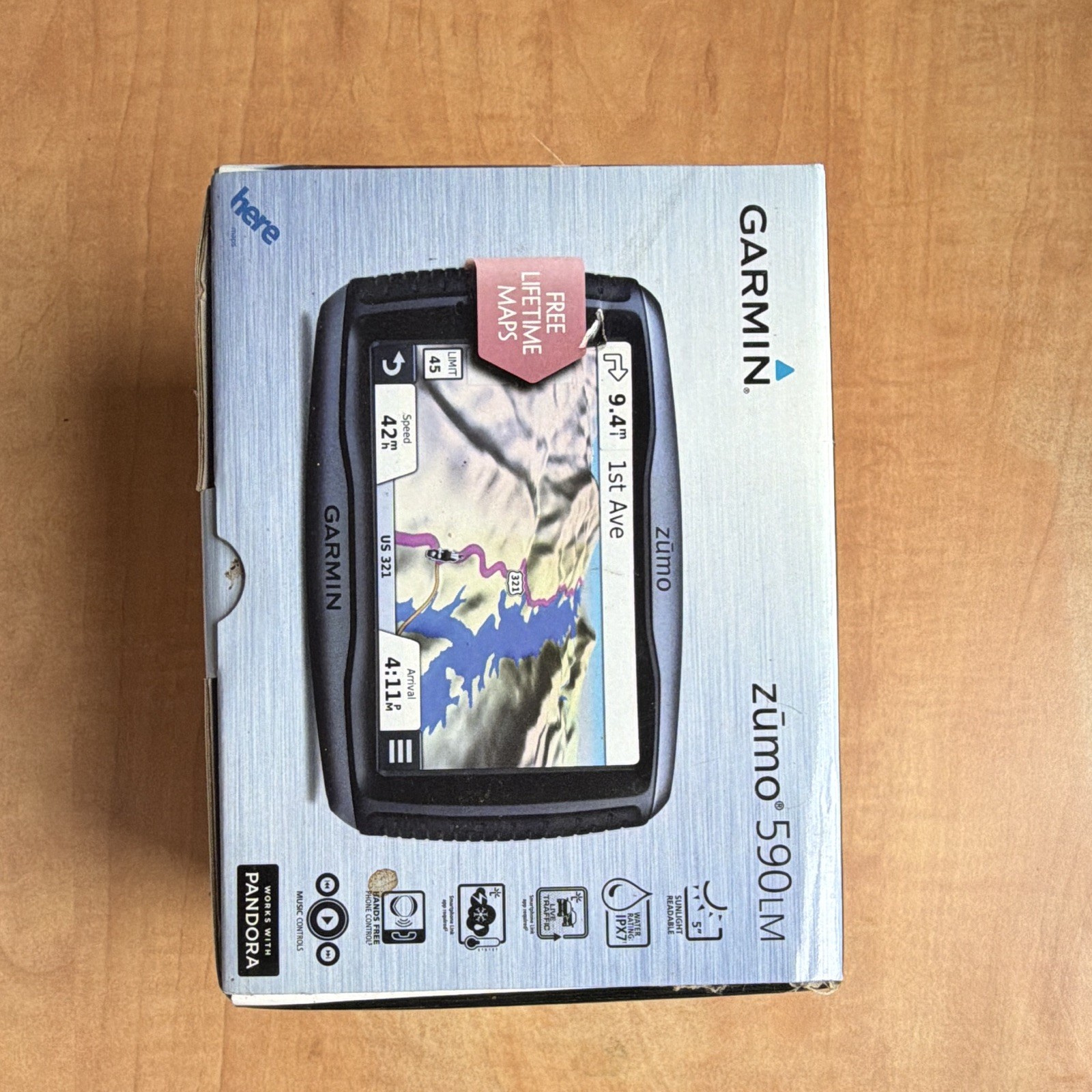 NIB Never Used Garmin Zumo 590LM Motorcycle Sat Nav with Free Lifetime Maps NIB Never Used Garmin Zumo 590LM Motorcycle Sat Nav with Free Lifetime Maps