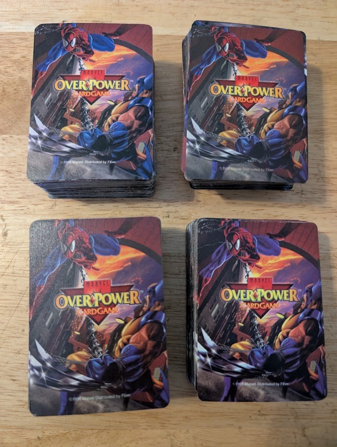 300+ 1995 Marvel OverPower Lot/Set 300+ 1995 Marvel OverPower Lot/Set
