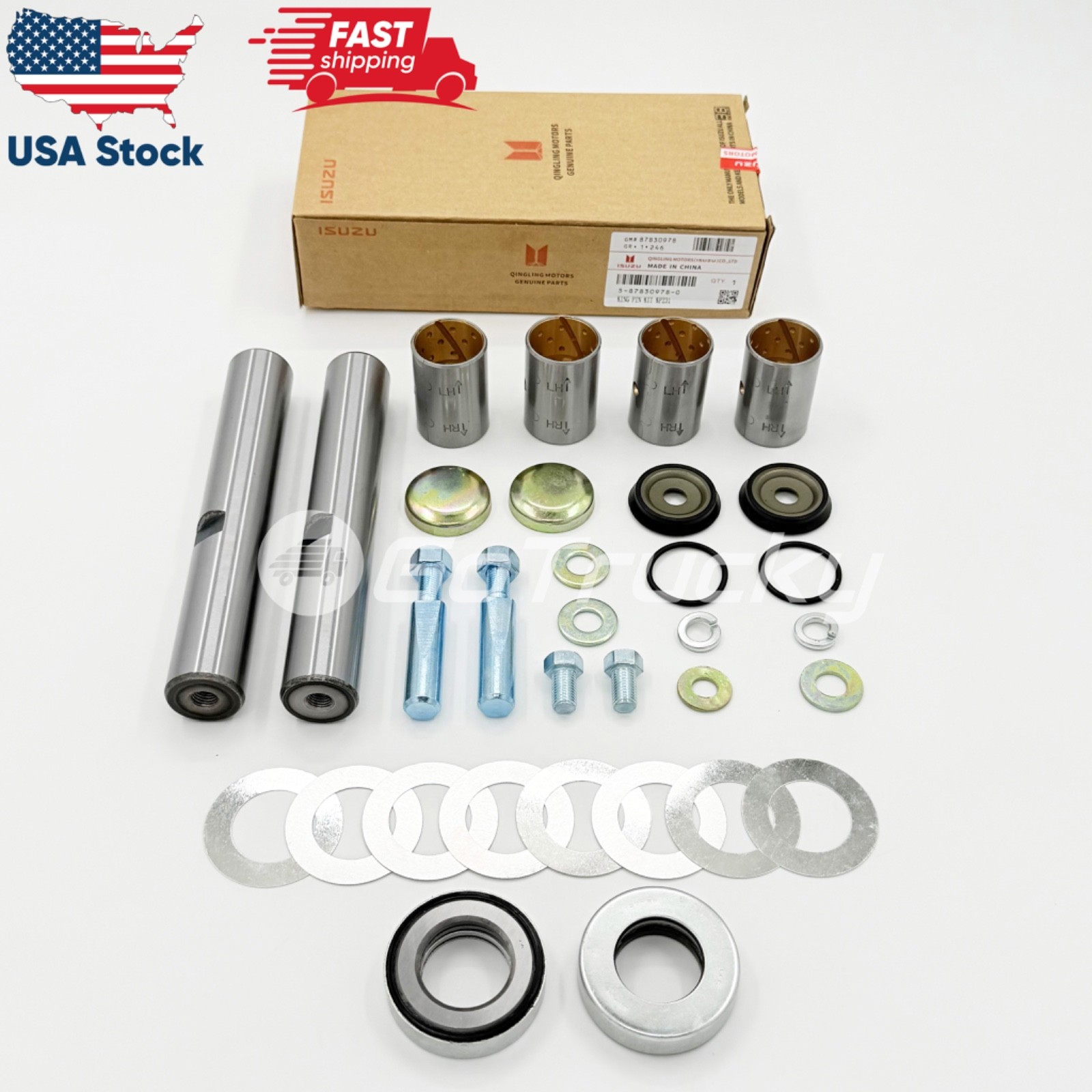 King Pin Kit for ISUZU NRR NPR NPR-HD NQR 4HE1 4.8L 4HK1 5.2L 6.0 1986-2024 OEM