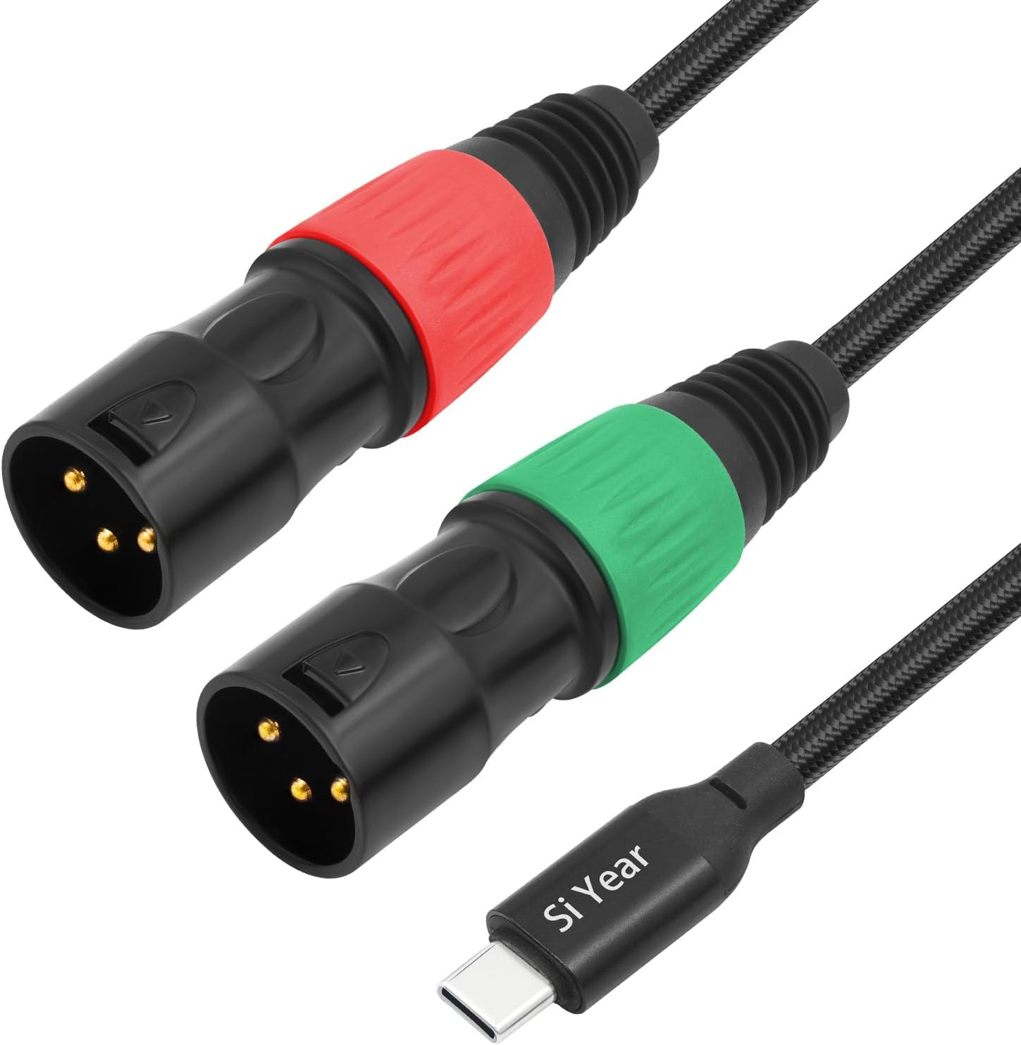 USB C to Dual XLR Male Audio Cable, Type C to 2 XLR Male Adapter Stereo Power Am USB C to Dual XLR Male Audio Cable, Type C to 2 XLR Male Adapter Stereo Power Am