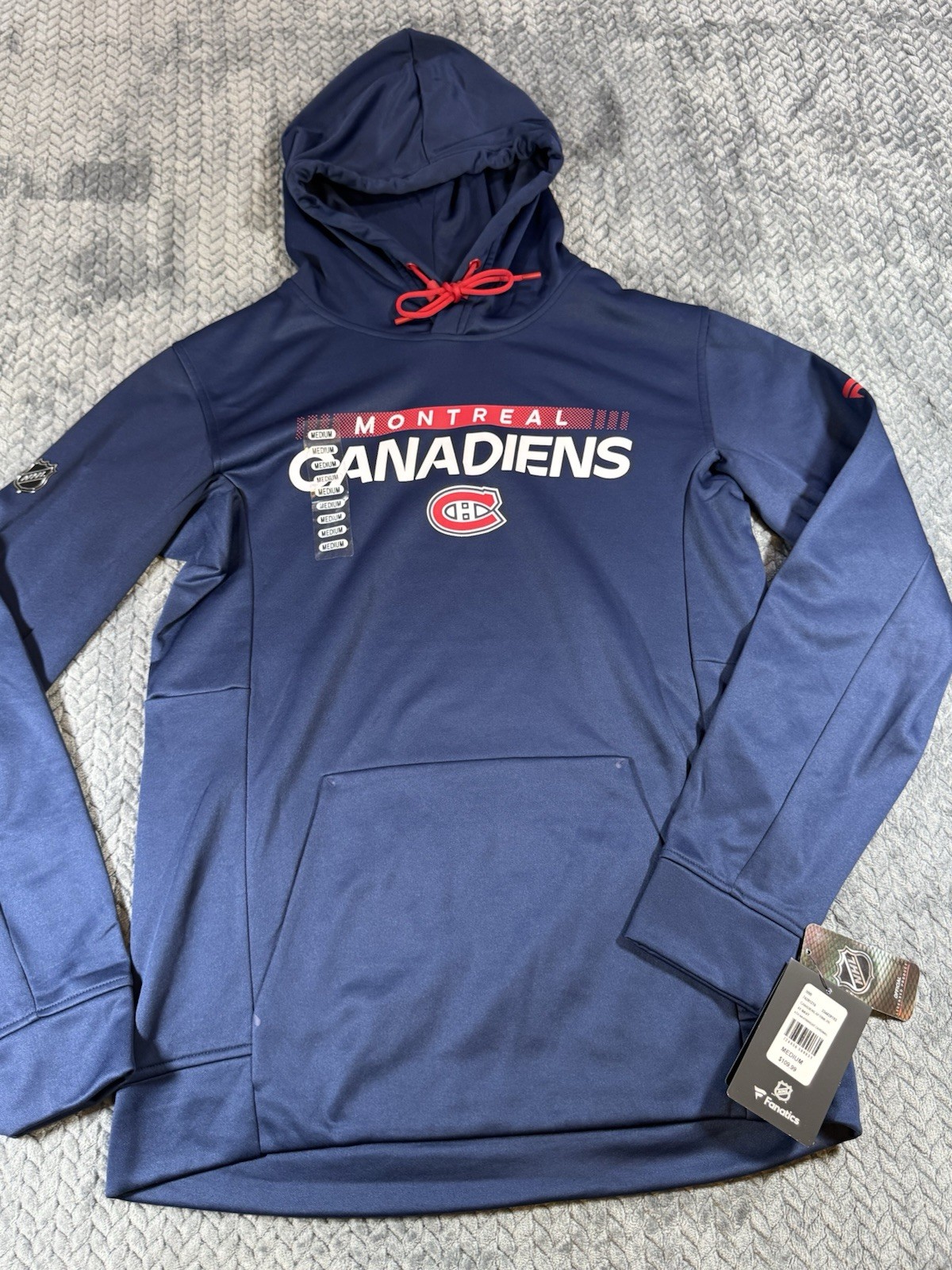 Montreal Canadiens Sweatshirt Men’s M Fanatics Authentic Pro Pullover Hoodie NWT Montreal Canadiens Sweatshirt Men’s M Fanatics Authentic Pro Pullover Hoodie NWT