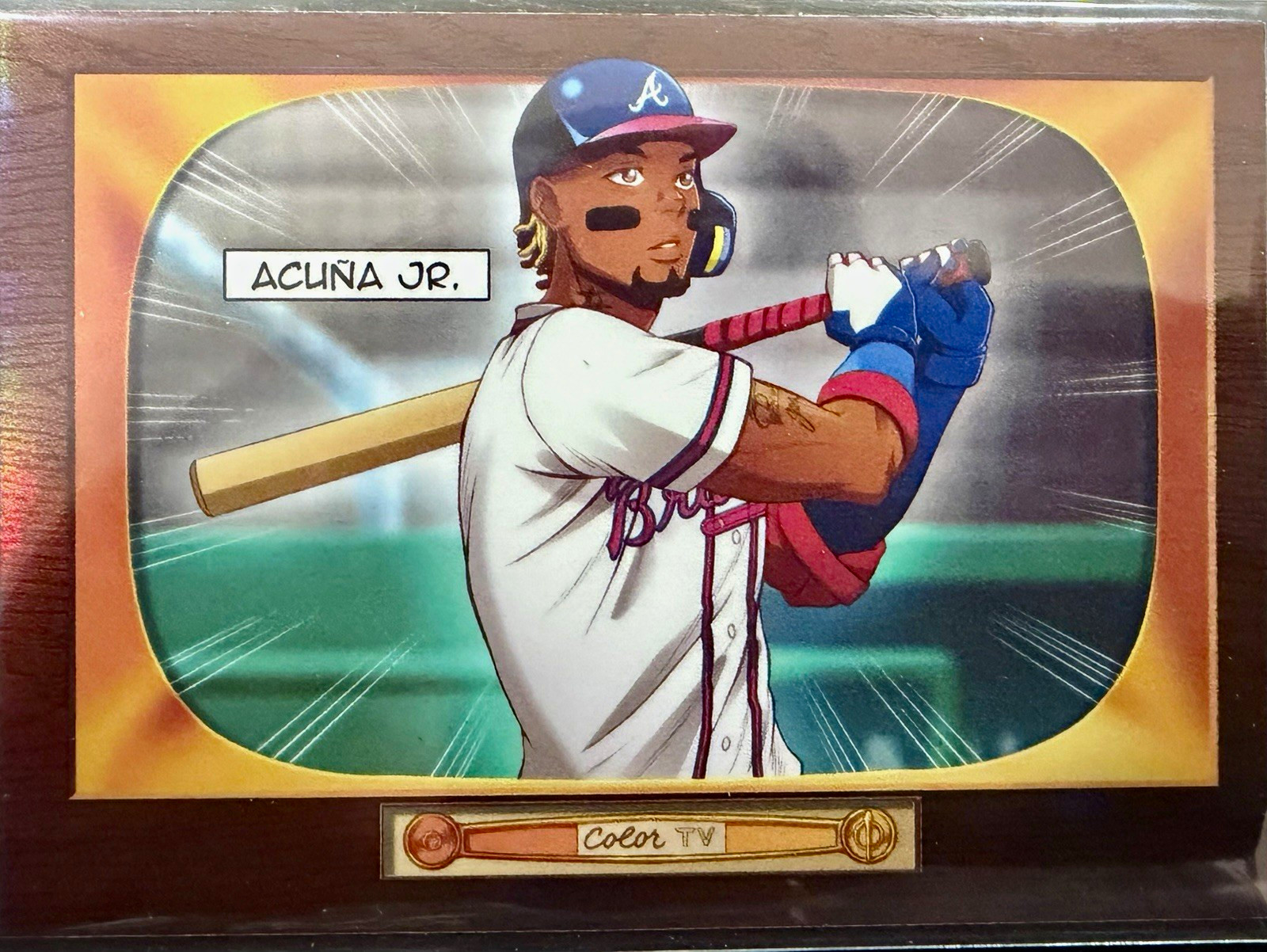 Topps 2024 Bat Attacks Insert Ronald Acuña Jr. #BA-11 Atlanta Braves Topps 2024 Bat Attacks Insert Ronald Acuña Jr. #BA-11 Atlanta Braves