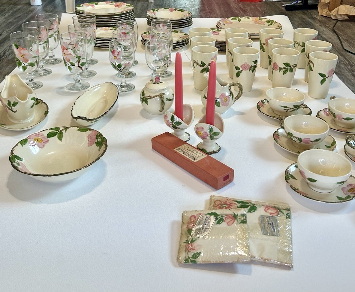 Vintage Franciscan Desert Rose HUGE Lot USA Made Plates Bowls Serving Pieces