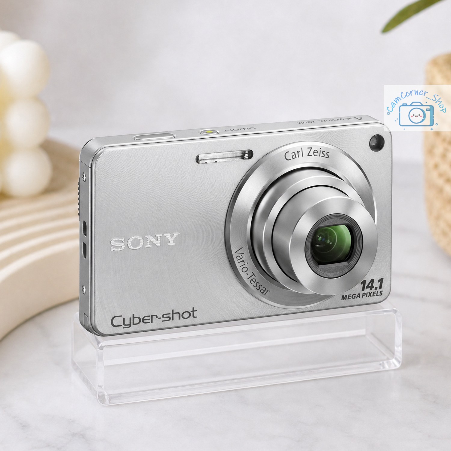Sony Cyber-shot DSC-W350 Digital Camera Silver 14.1MP Y2K Vintage 4x Zoom