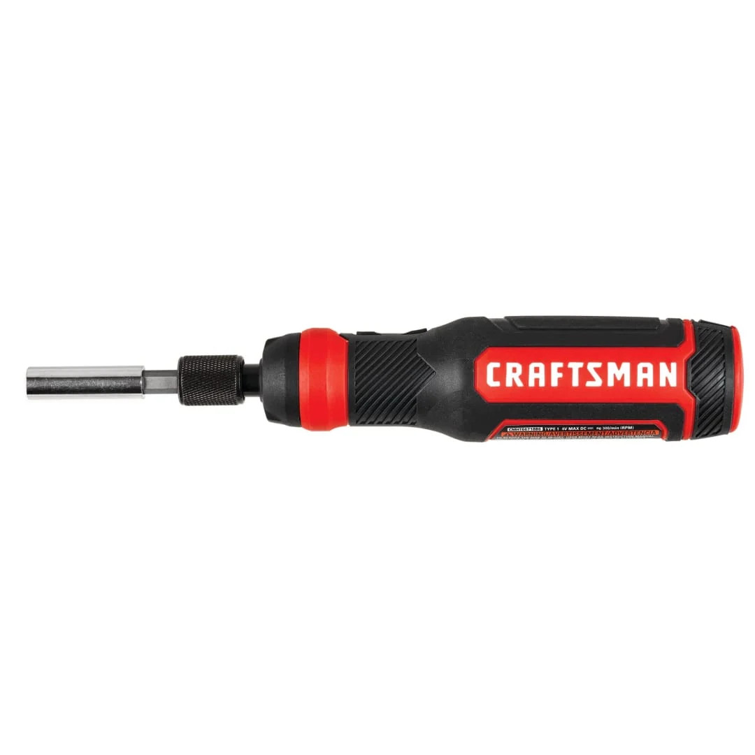 CRAFTSMAN 4V MAX* Cordless Rechargeable Screwdriver Kit - CMHT66718B6