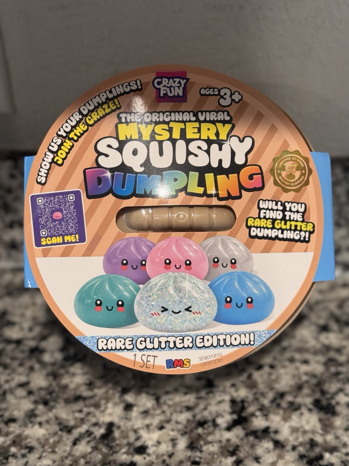 RMS Jumbo 7” Dumpling RARE GLITTER EDITION