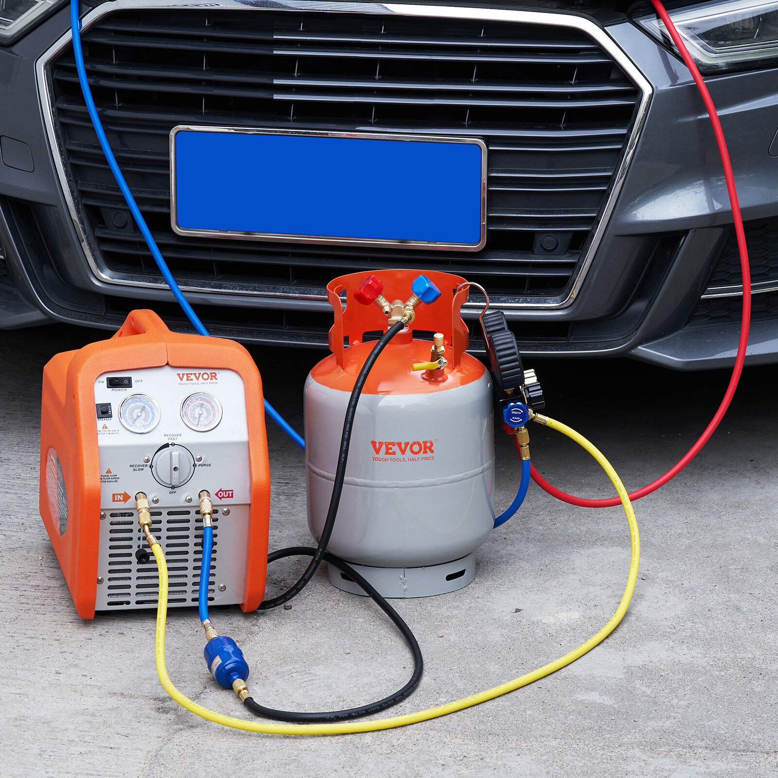 VEVOR Refrigerant Recovery Reclaim 50lb Cylinder Tank 400 PSI liquid Rated VEVOR Refrigerant Recovery Reclaim 50lb Cylinder Tank 400 PSI liquid Rated