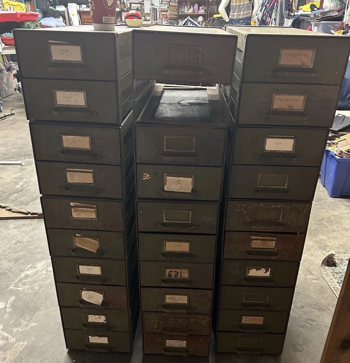 1940's Vintage Industrial Multi Drawer Metal Cabinet 44/31 1940's Vintage Industrial Multi Drawer Metal Cabinet 44/31