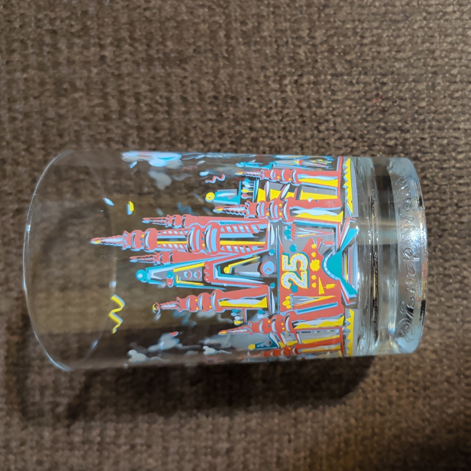 Vintage Walt Disney World 25th Anniversary Remember The Magic Drinking Glass Vintage Walt Disney World 25th Anniversary Remember The Magic Drinking Glass
