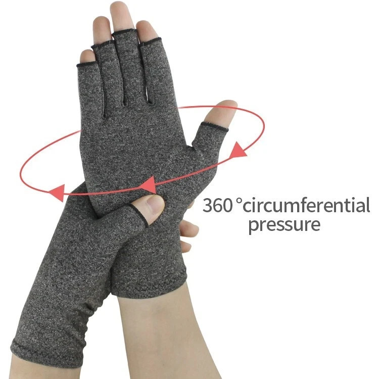 Arthritis Compression Gloves | Open Finger Gloves for Wrist Support, Relief Pain
