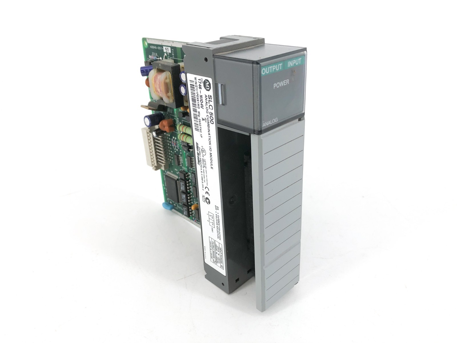 Allen Bradley 1746-NIO4V Analog Combination I/O Module SLC 500 Ser. A Allen Bradley 1746-NIO4V Analog Combination I/O Module SLC 500 Ser. A