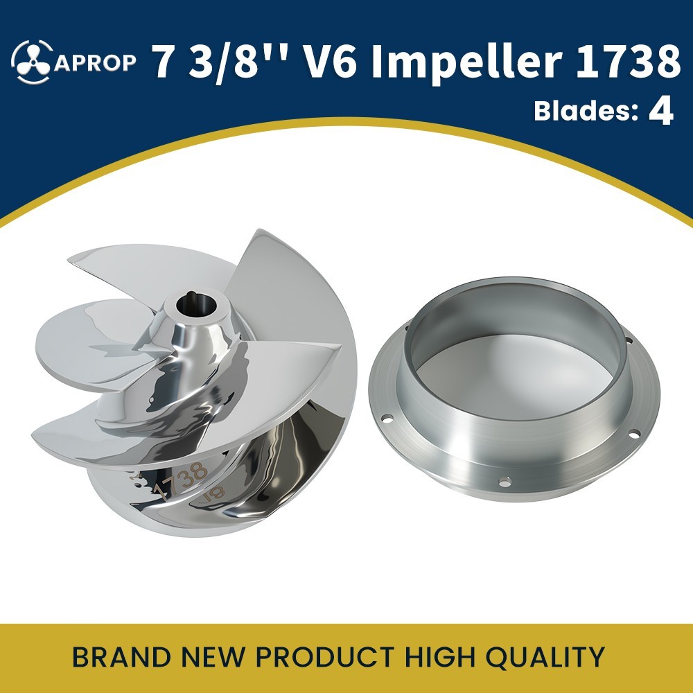 7 3/8'' V6 Part No.1738 Jet Pump Impeller+1431 Flanged Liner For Large Series