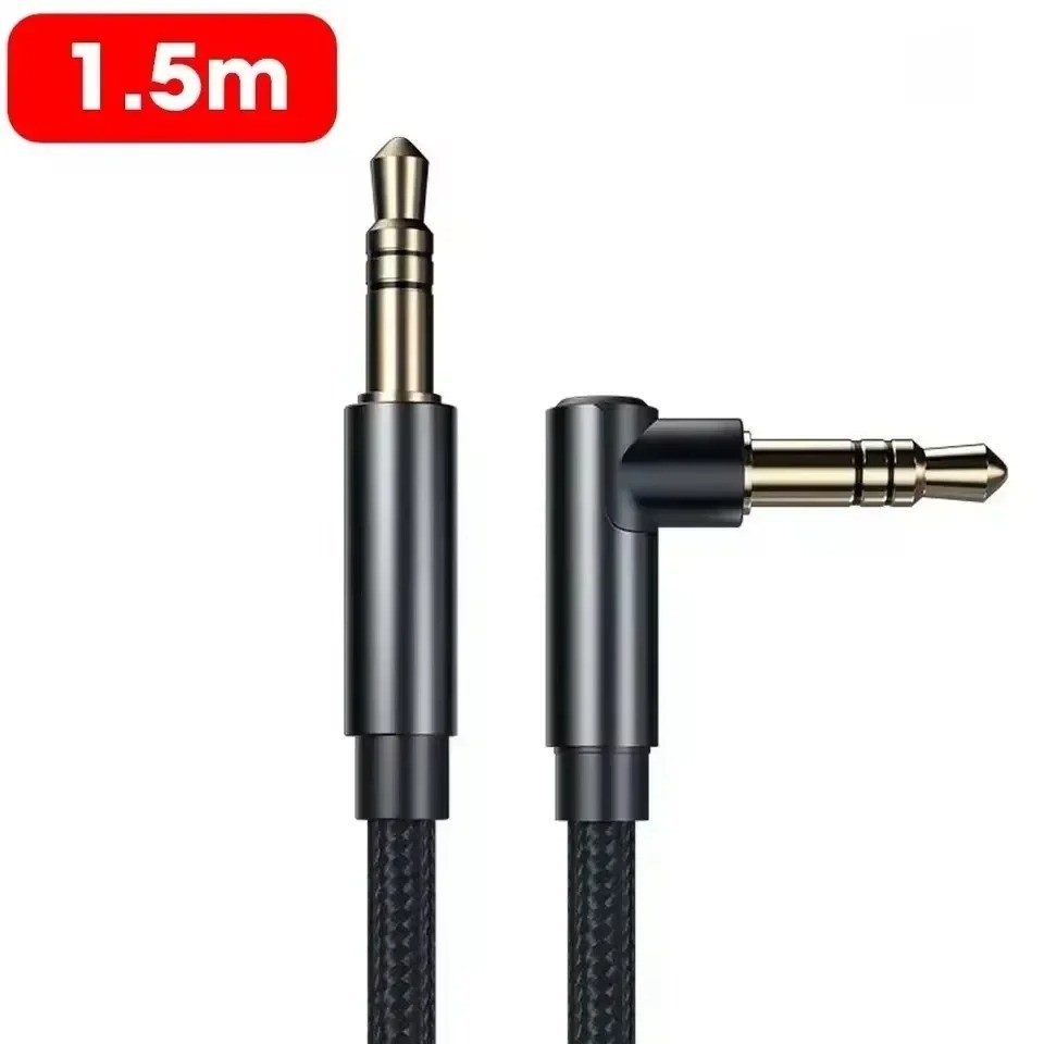 3.5mm Male to Male AUX Cable Cord L-Shaped Right Angle Car Audio Headphone Jack 3.5mm Male to Male AUX Cable Cord L-Shaped Right Angle Car Audio Headphone Jack