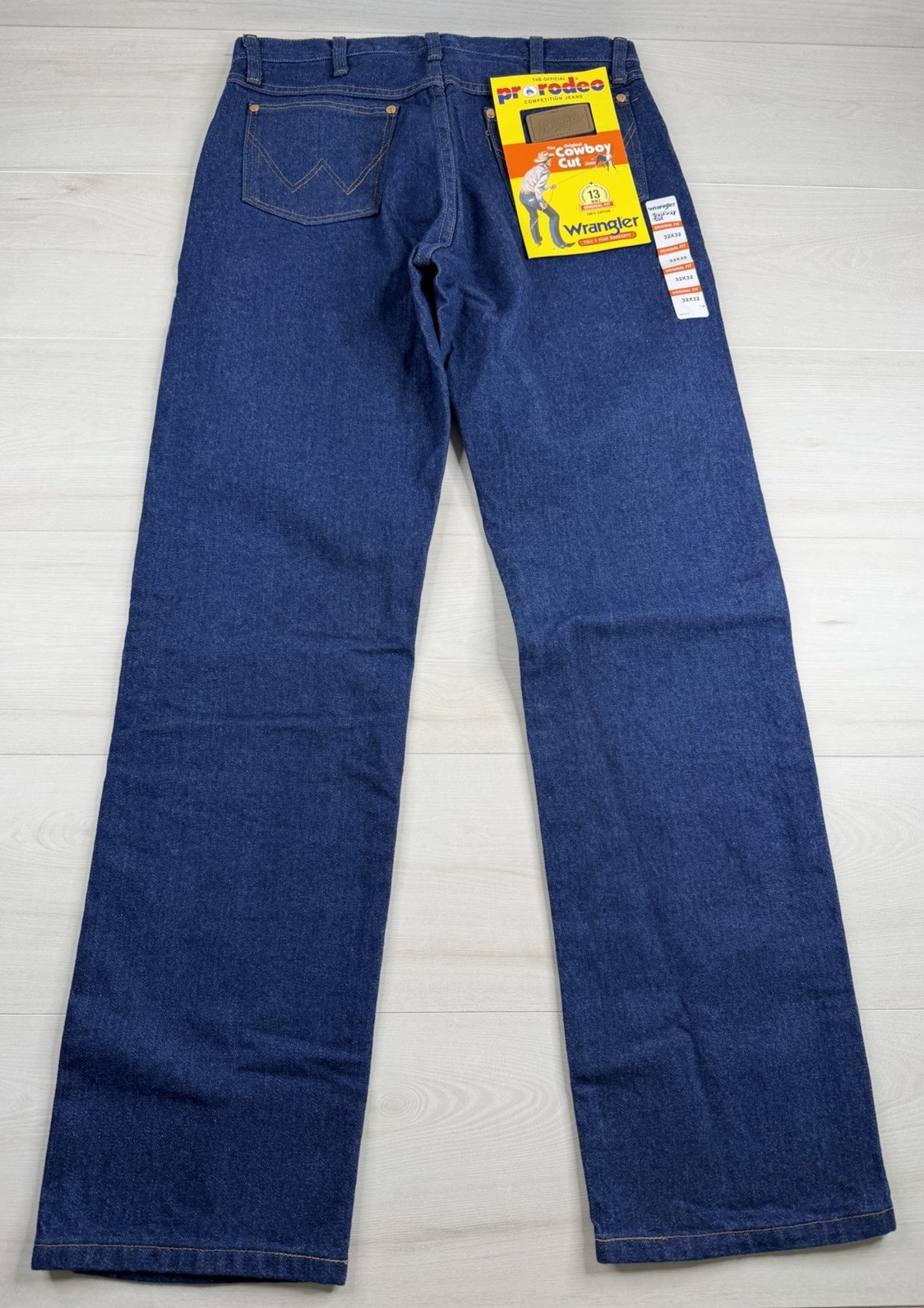 Wrangler 13MWZ Original Cowboy Cut Jeans Blue Denim Pro Rodeo Mens 31x32 NWT Wrangler 13MWZ Original Cowboy Cut Jeans Blue Denim Pro Rodeo Mens 31x32 NWT