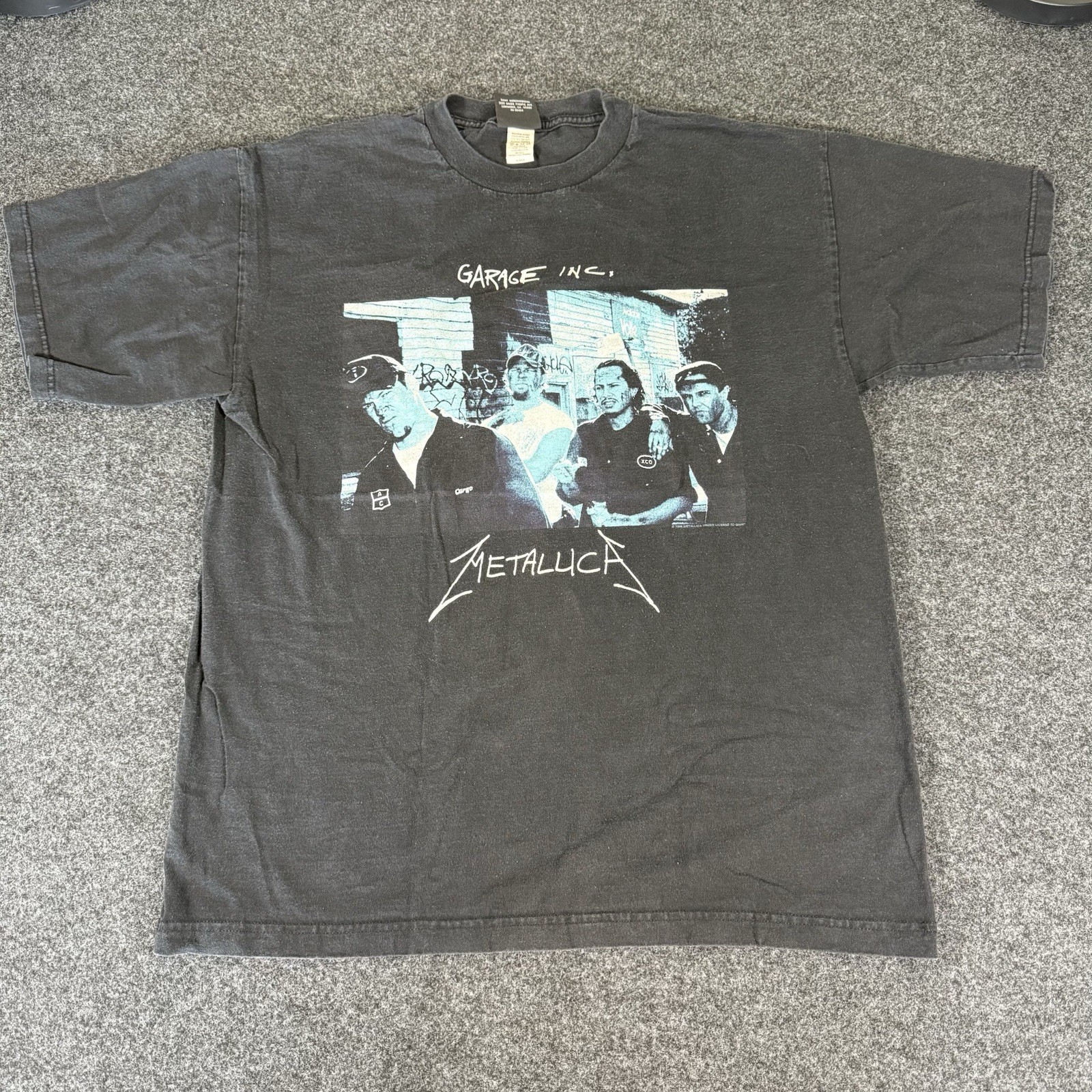Vintage 1998 Metallica Garage Inc Band T Shirt XL Giant Tag Double Sided 90s
