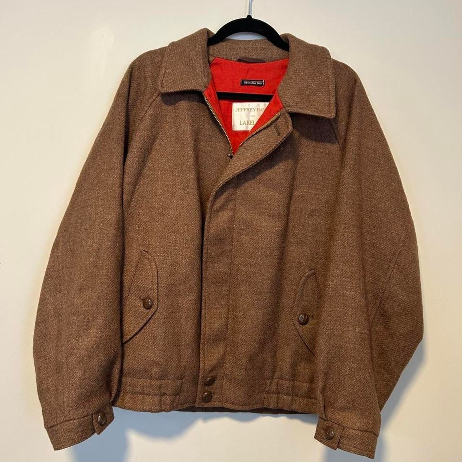 VTG Pure Wool Coat Jeffrey Banks for Lakeland mens vintage jacket VTG Pure Wool Coat Jeffrey Banks for Lakeland mens vintage jacket