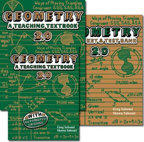 Geometry: A Teaching Textbook 2.0 Student Book and CDs - Spiral-bound - GOOD Geometry: A Teaching Textbook 2.0 Student Book and CDs - Spiral-bound - GOOD