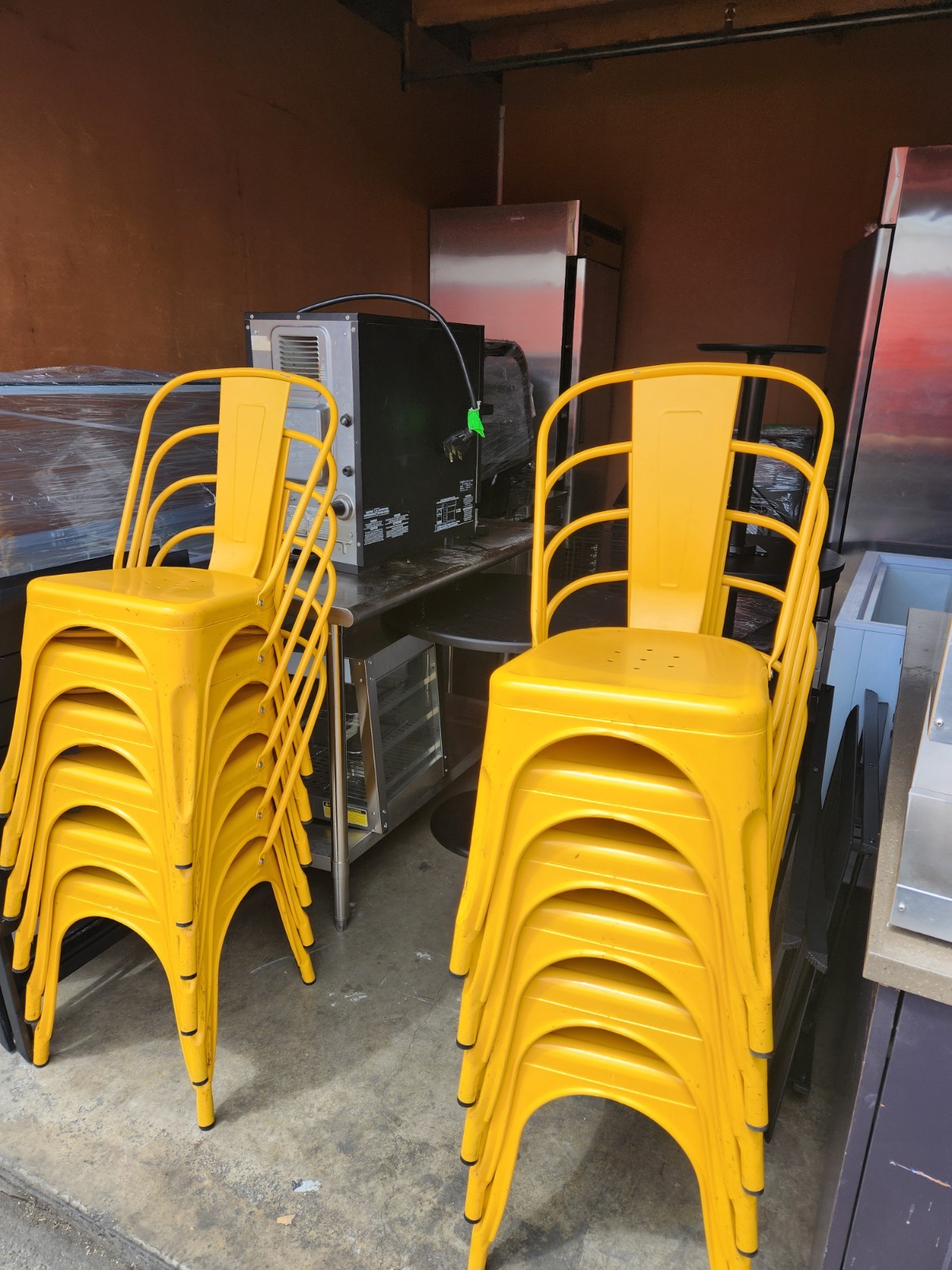 6 tables and 12 chairs for coffee shop