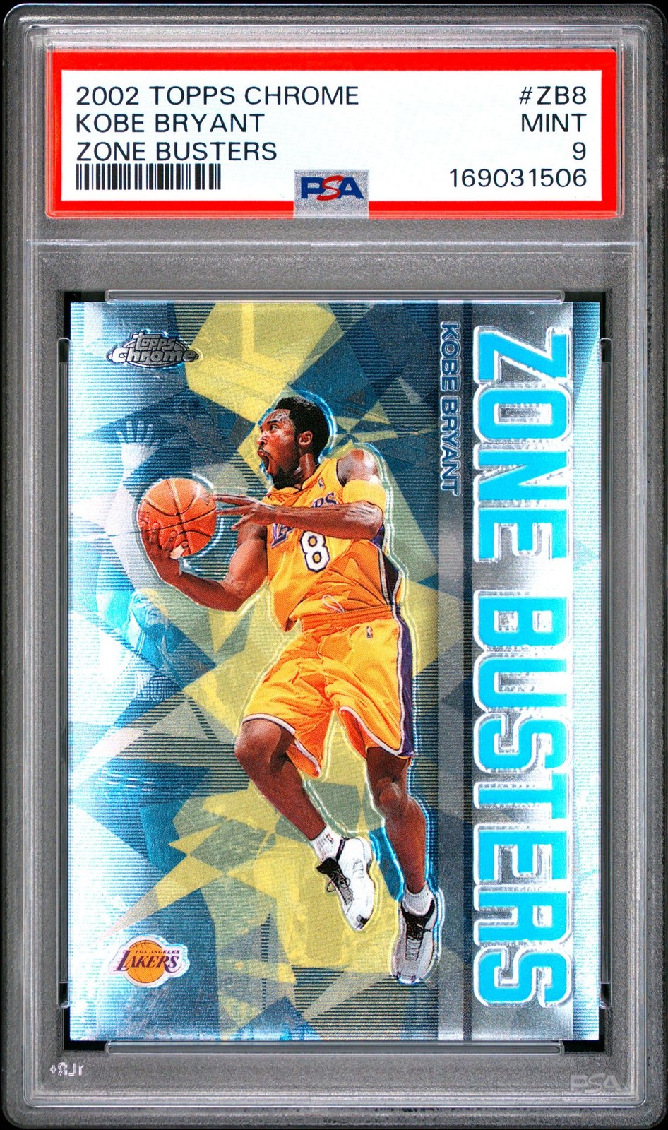 🔥PSA 9 2002 Topps Chrome Zone Busters Kobe Bryant #ZB8 POP/150