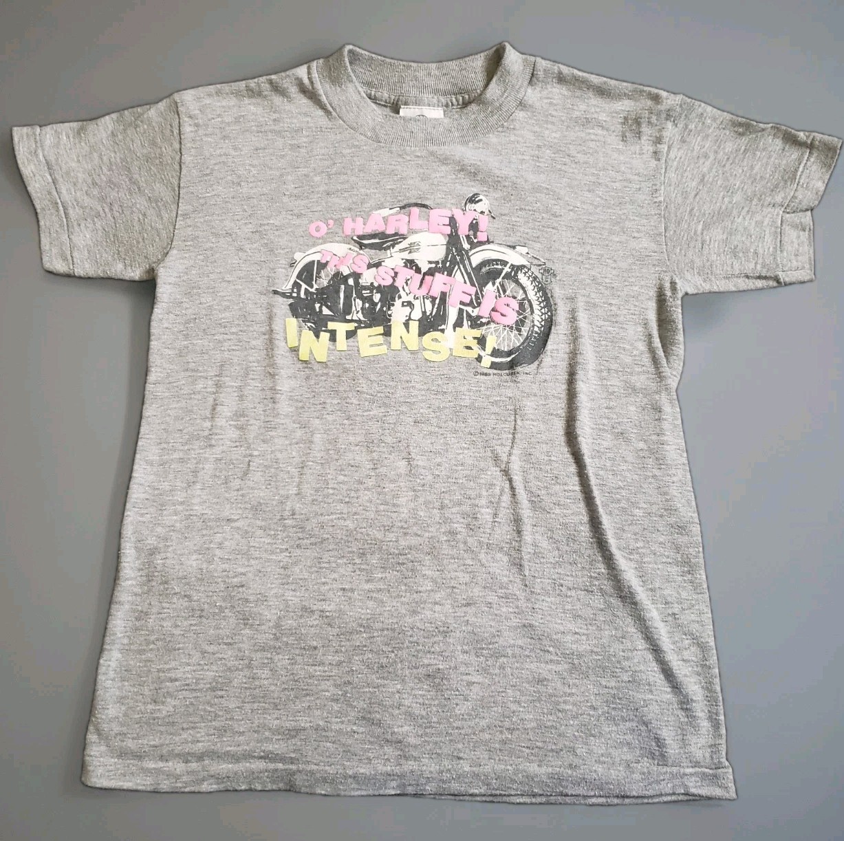 Vtg 1988 Holubek Harley Davidson Single Stitch T Shirt Youth Lg 14-16 Farrow Co