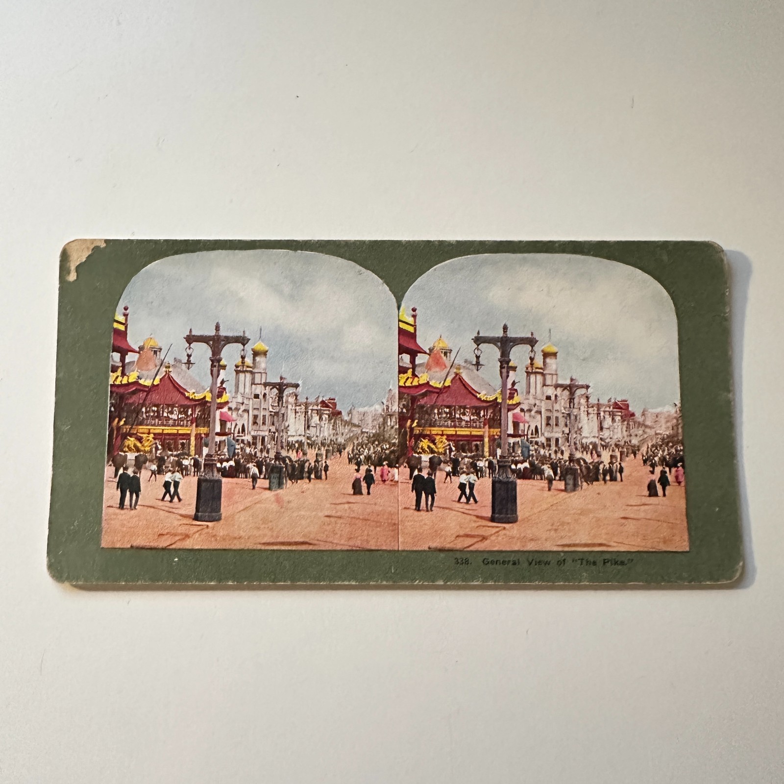 General View Of The Pike 1904 St Louis World Fair Antique Stereoview Card 5H6-1 General View Of The Pike 1904 St Louis World Fair Antique Stereoview Card 5H6-1