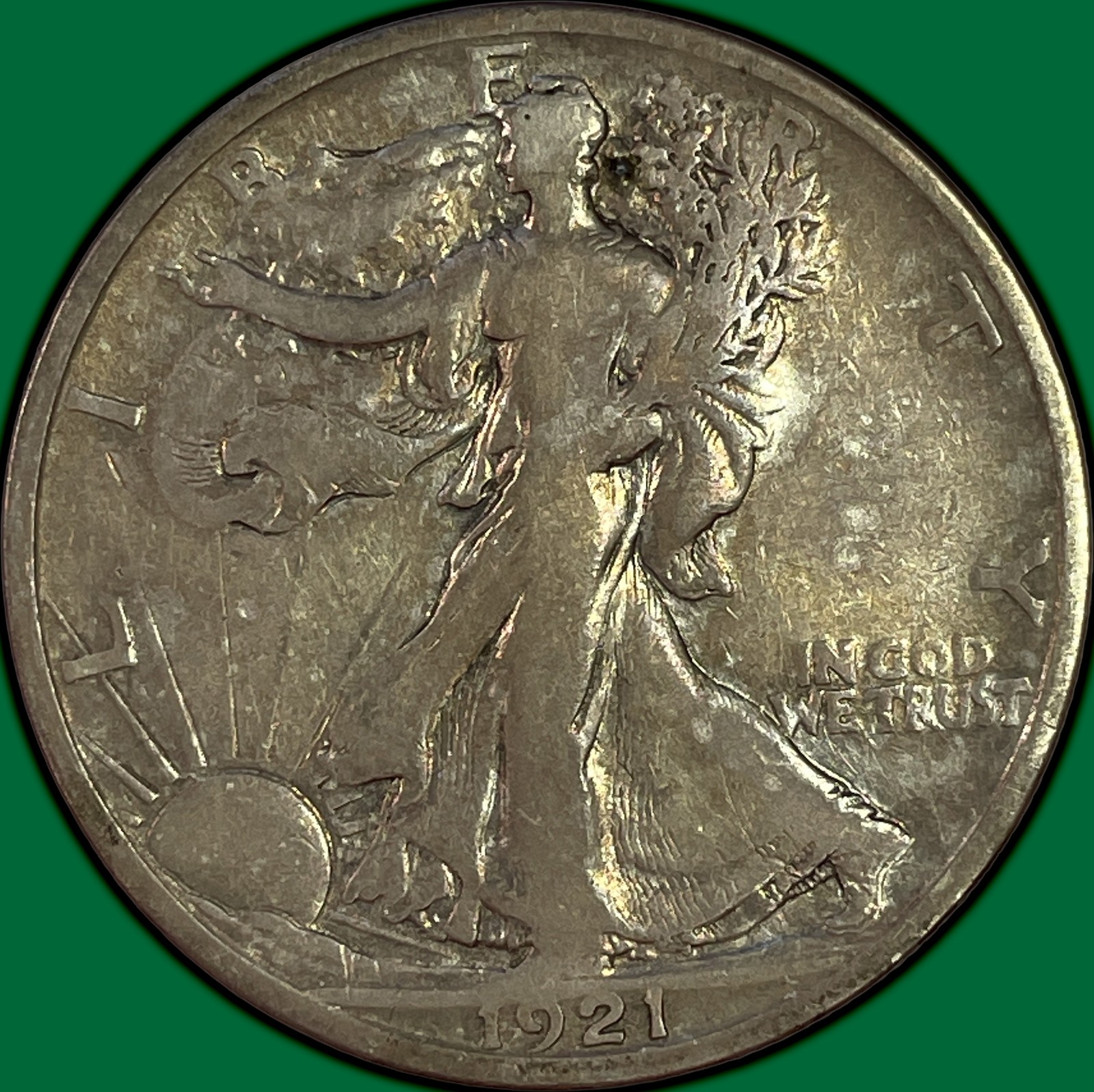 1921-S Walking Liberty Half Dollar Fine F Coin #47937