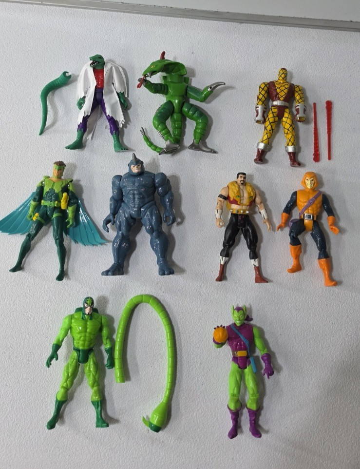 VINTAGE LOT MARVEL SPIDER-MAN TOYS TOYBIZ LOOSE ACTION FIGURES Animated Series VINTAGE LOT MARVEL SPIDER-MAN TOYS TOYBIZ LOOSE ACTION FIGURES Animated Series