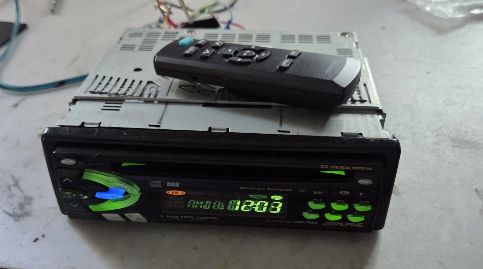 Alpine CDM 7854 Stereo Control Used Alpine CDM 7854 Stereo Control Used