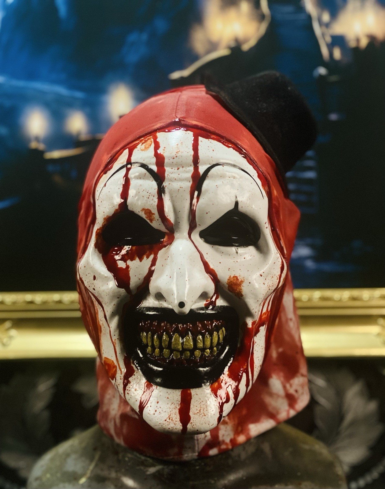 Trick Or Treat Studios Terrifier 2 Art The Clown Mask Bloody Rehaul Eyes Removed Trick Or Treat Studios Terrifier 2 Art The Clown Mask Bloody Rehaul Eyes Removed