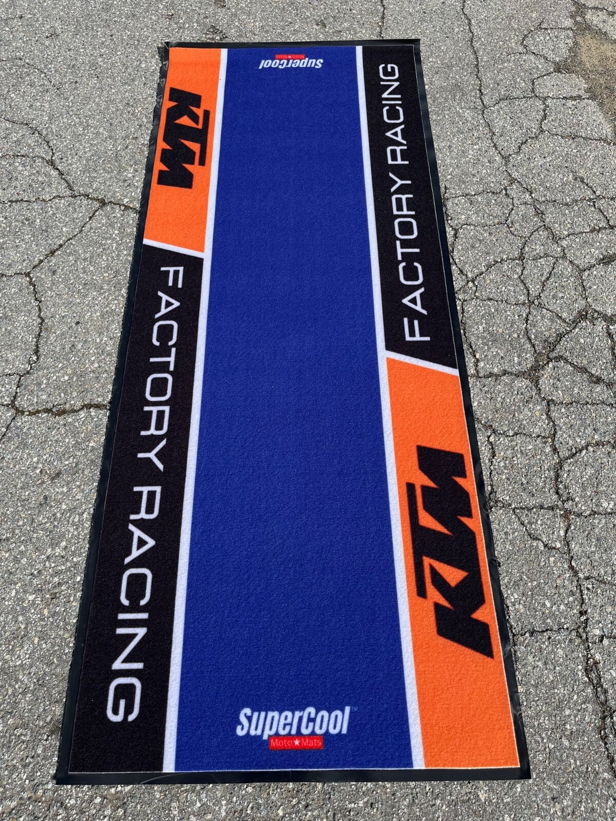 SuperCool KTM Factory Racing Moto Mats - Rubber Type PVC SuperCool KTM Factory Racing Moto Mats - Rubber Type PVC