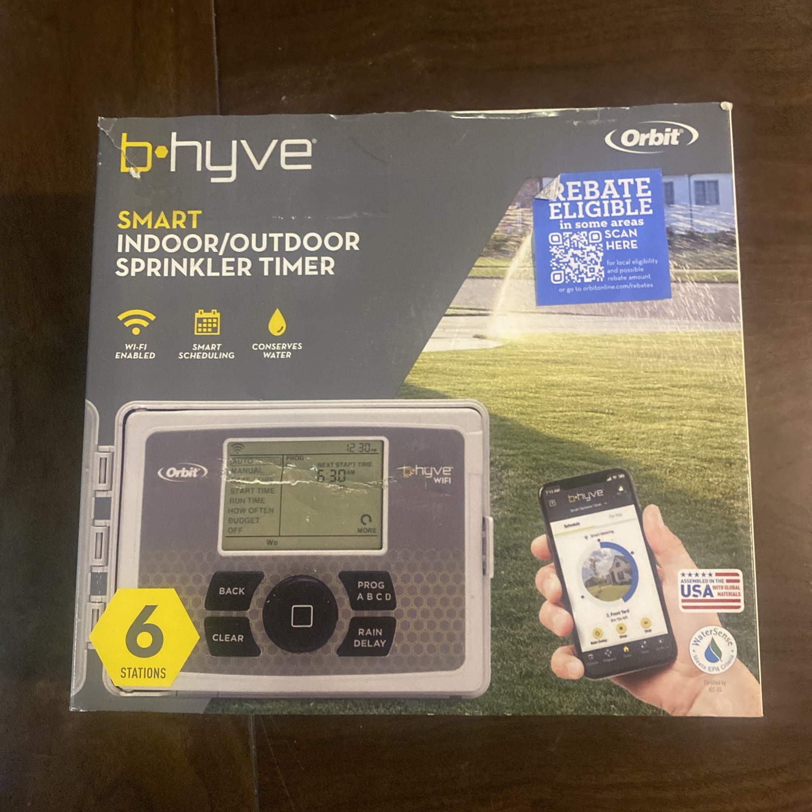 Orbit 57946 B-hyve Indoor/outdoor 6 Station WiFi Sprinkler System Controller Orbit 57946 B-hyve Indoor/outdoor 6 Station WiFi Sprinkler System Controller