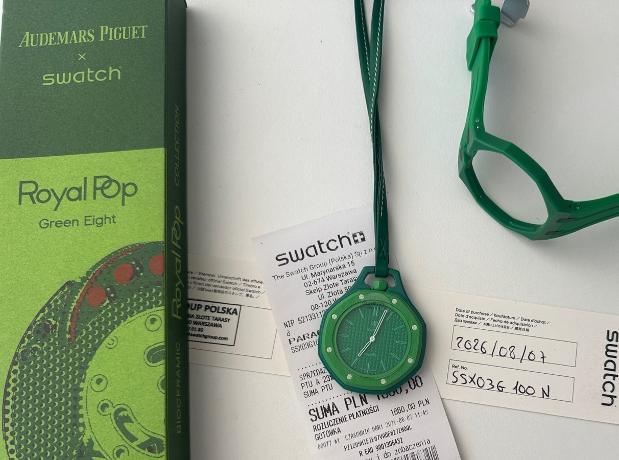 Swatch AP Royal Pop Green Greent Eight Swatch AP Royal Pop Green Greent Eight